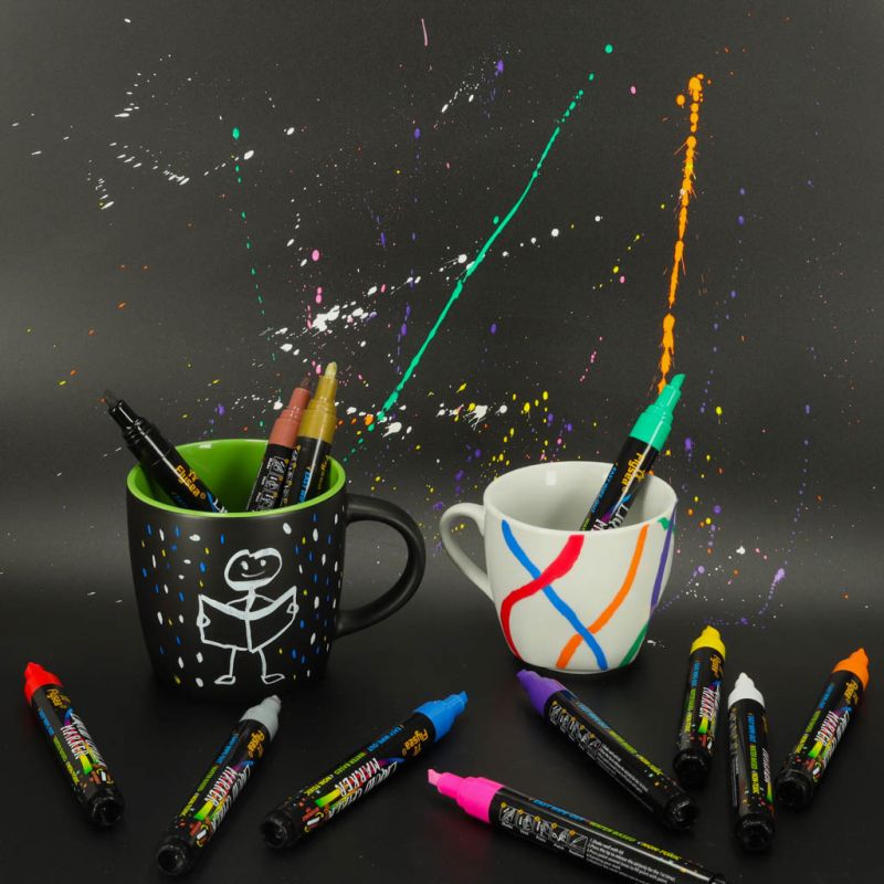 Markery pisaki kredowe do tablic szyb 12 szt. - obrazek 12