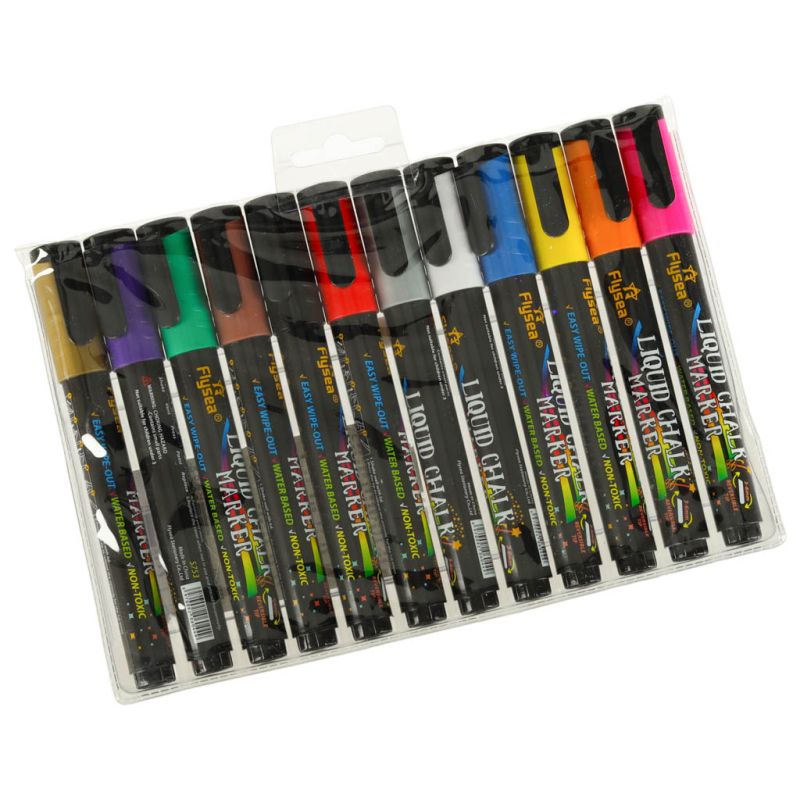 Markery pisaki kredowe do tablic szyb 12 szt. - obrazek 15