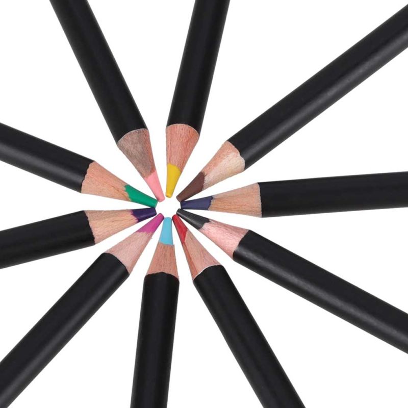 Kredki ołówkowe kolorowe w etui zestaw 120 sztuk - obrazek 9