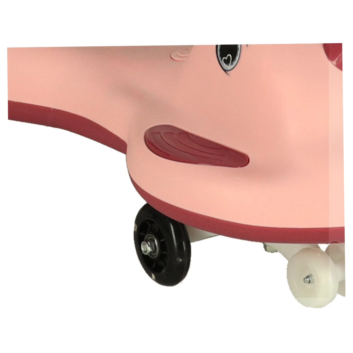 Jeździk grawitacyjny LED Swing FIX S1 skuter z rączką różowy max 65kg - obrazek 7