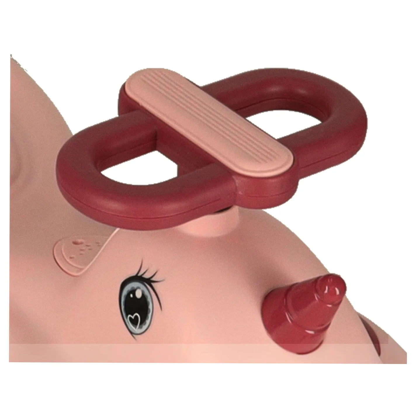 Jeździk grawitacyjny LED Swing FIX S1 skuter z rączką różowy max 65kg - obrazek 8