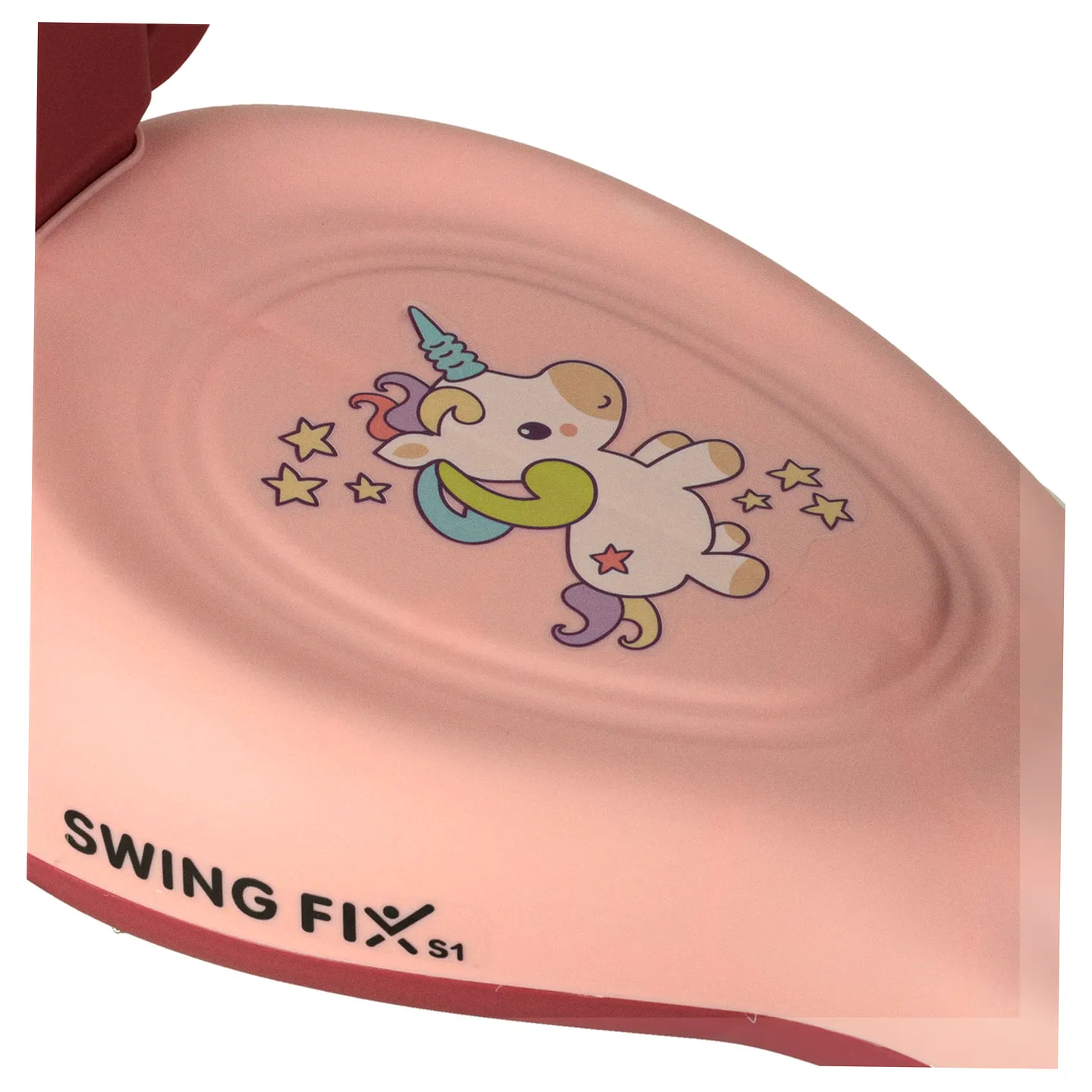 Jeździk grawitacyjny LED Swing FIX S1 skuter z rączką różowy max 65kg - obrazek 9