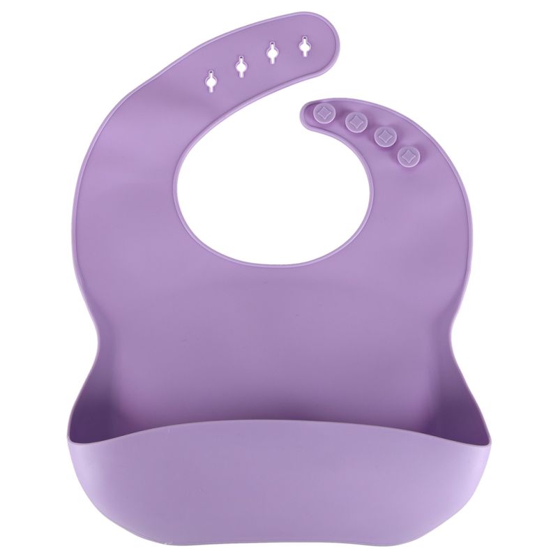 Naczynia silikonowe dla dzieci zestaw 8 elementów fioletowe - obrazek 2