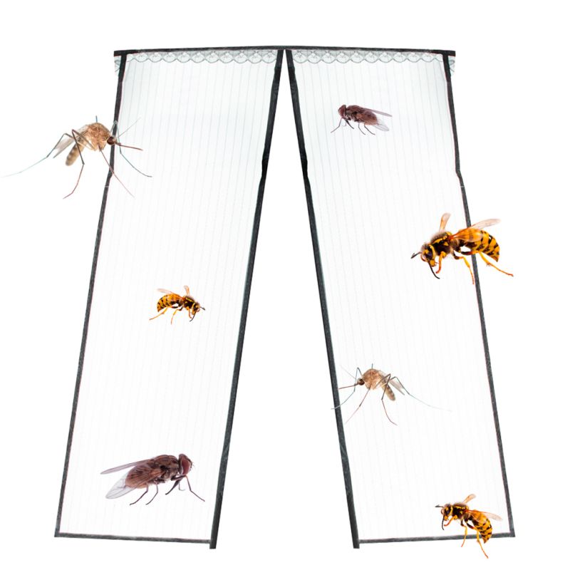 Moskitiera siatka magnetyczna na drzwi 110x220cm CZARNA - obrazek 11