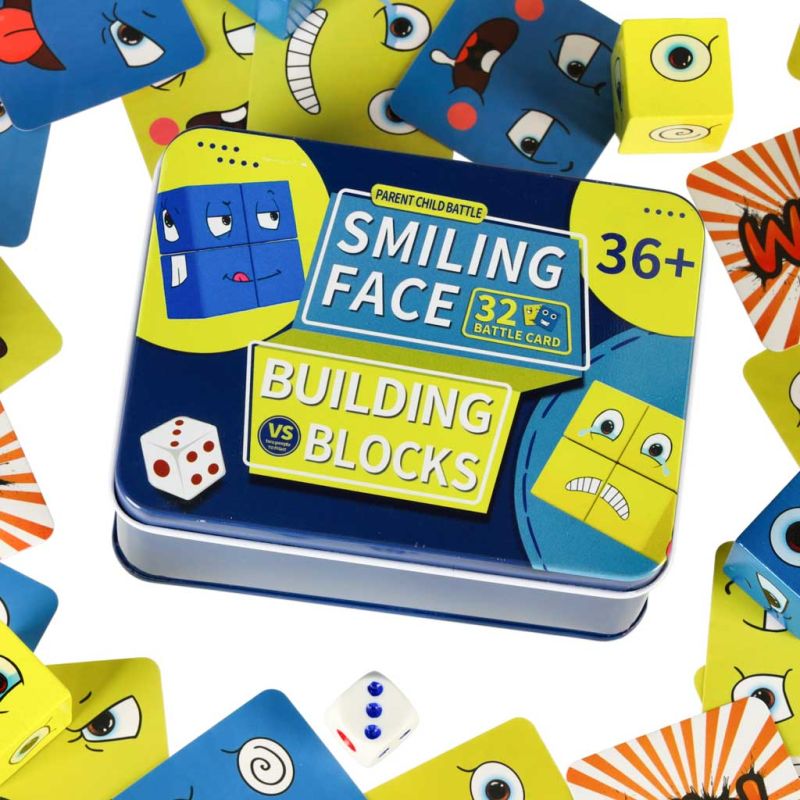 Gra edukacyjne wyzwania nauka emocji klocki drewniane - obrazek 9