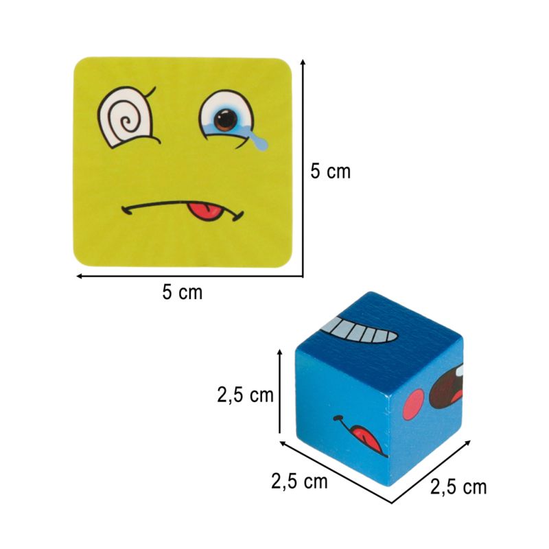 Gra edukacyjne wyzwania nauka emocji klocki drewniane - obrazek 10