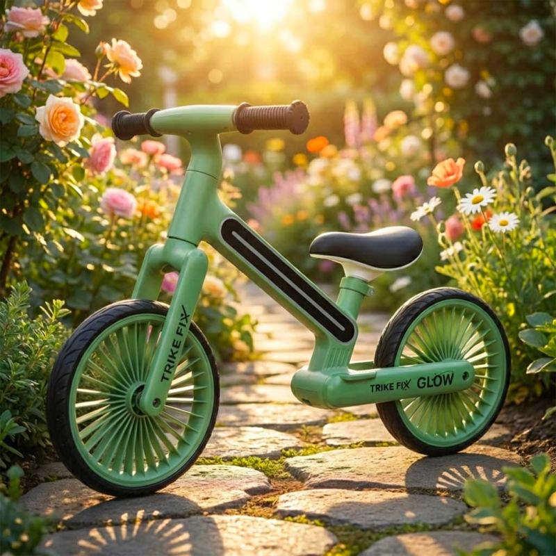 Rowerek biegowy Trike Fix Glow LED zielony - obrazek 2