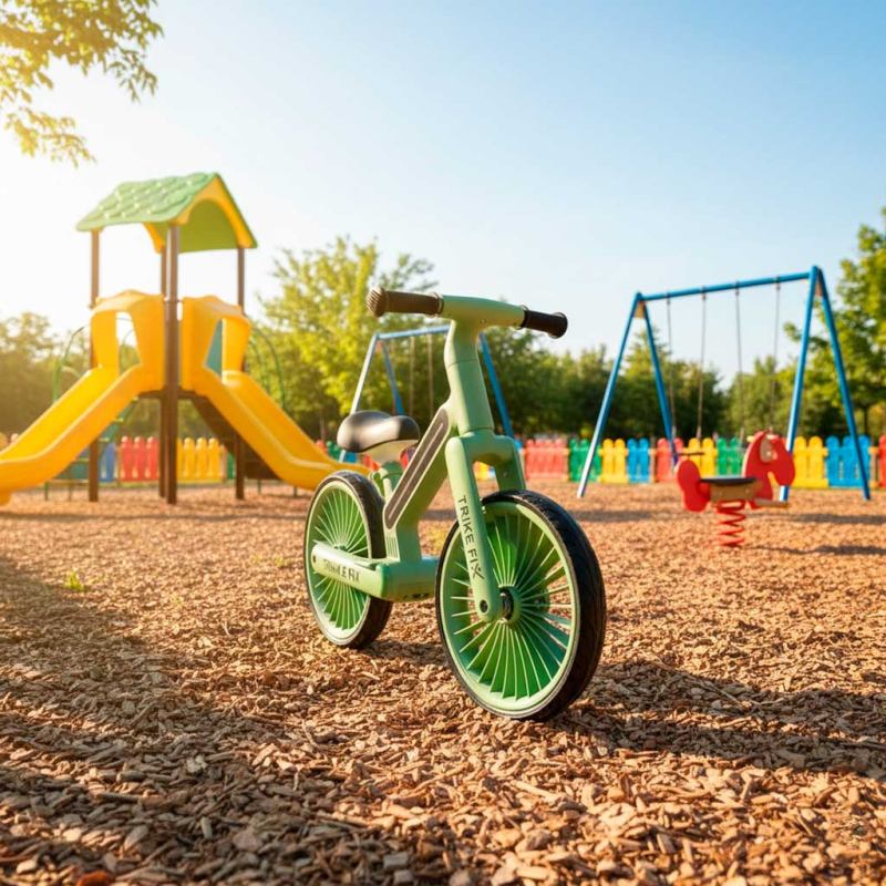 Rowerek biegowy Trike Fix Glow LED zielony - obrazek 3