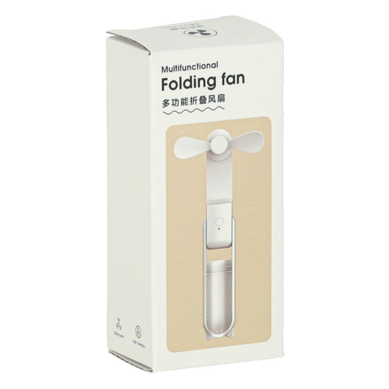 Wiatrak biurkowy wentylator mini ręczny składany wiatraczek przenośny USB zielony - obrazek 16