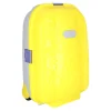 Walizka podróżna kabinowa dla dzieci na kółkach LED bagaż podręczny z imieniem żółty