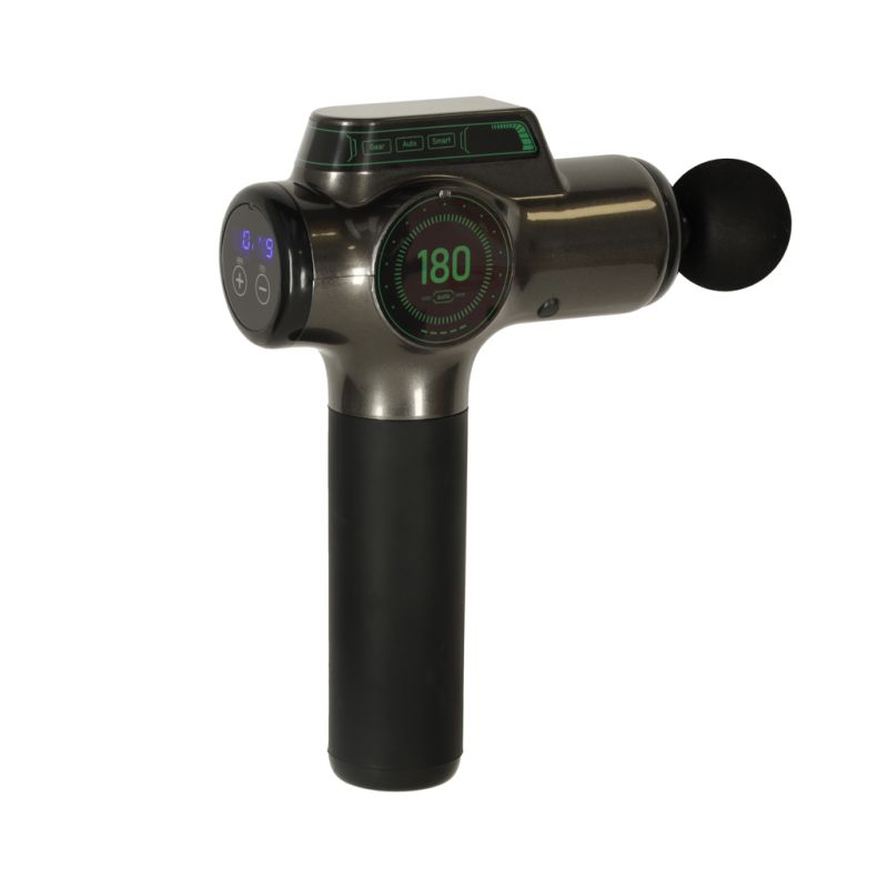 Pistolet do masażu masażer do pleców ciała wyświetlacz LED 8w1 - obrazek 2