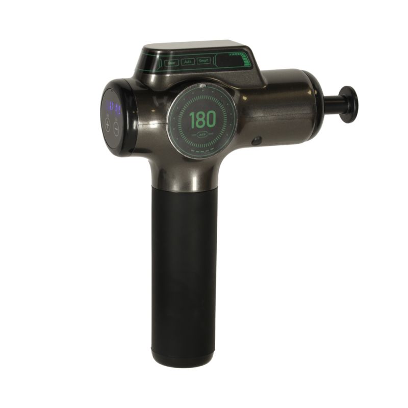 Pistolet do masażu masażer do pleców ciała wyświetlacz LED 8w1 - obrazek 6