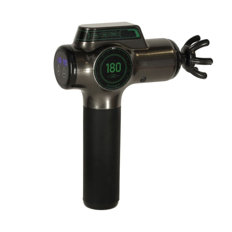 Pistolet do masażu masażer do pleców ciała wyświetlacz LED 8w1 - obrazek 9