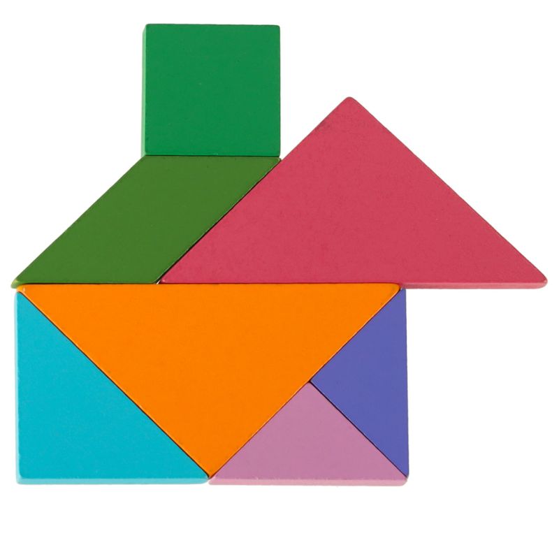 Tangram książeczka magnetyczna układanka montessori klocki gra logiczna 3D - obrazek 11