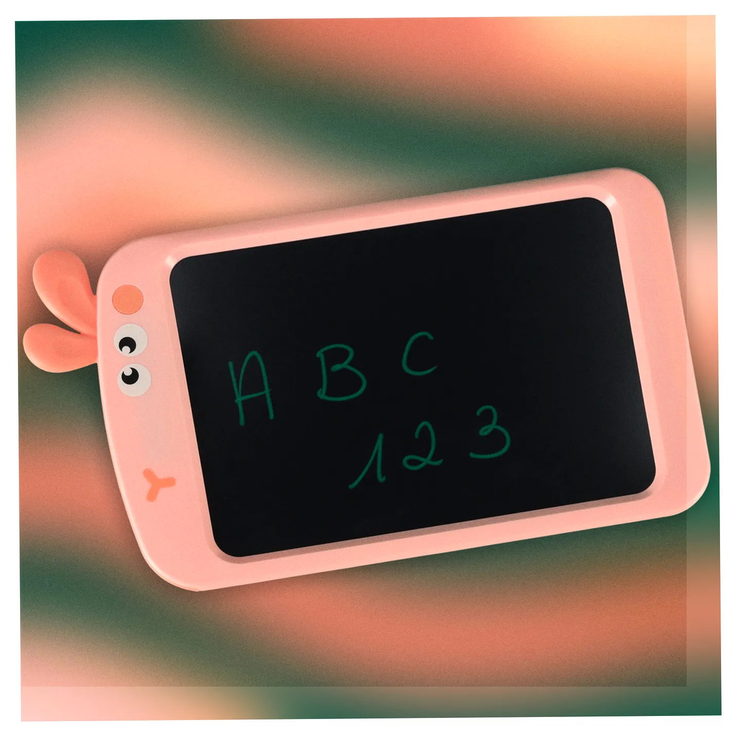 Tablet graficzny do rysowania dla dzieci znikopis tablica ekran LCD 8,5' królik róż - obrazek 8