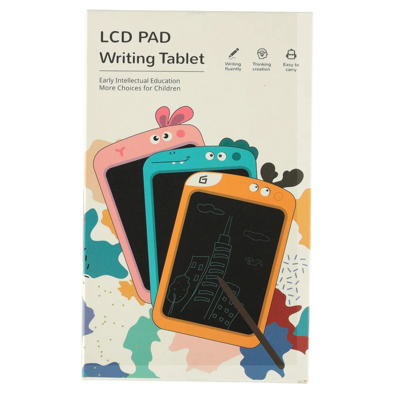 Tablet graficzny do rysowania dla dzieci znikopis tablica ekran LCD 8,5' królik róż - obrazek 10