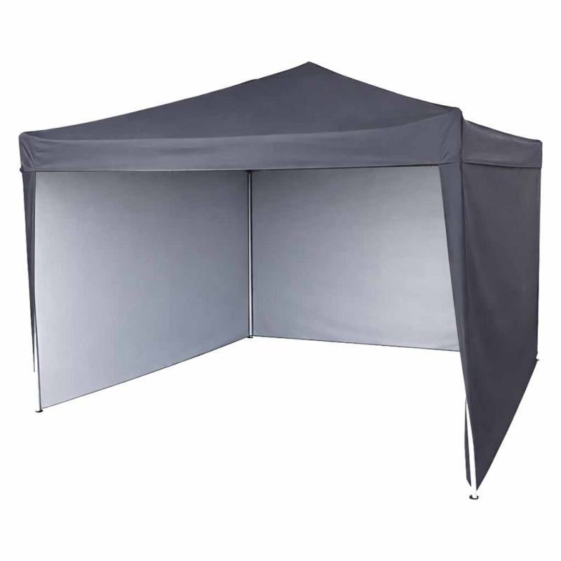 Pawilon ogrodowy LUARO namiot imprezowy handlowy altana 3x3 m czarny - obrazek 6