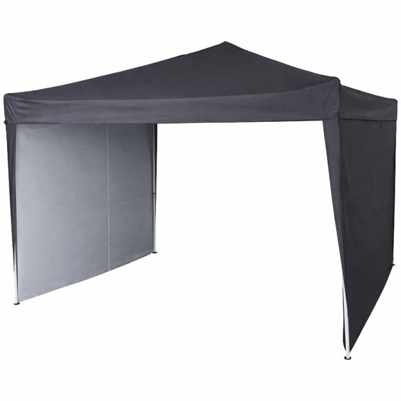 Pawilon ogrodowy LUARO namiot imprezowy handlowy altana 3x3 m czarny - obrazek 7