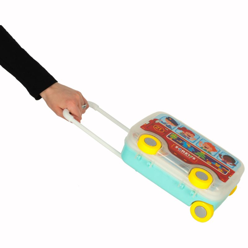 Wkrętarka wiertarka śrubki klocki konstrukcyjne zestaw majsterkowicza walizka 258 elementów - obrazek 3