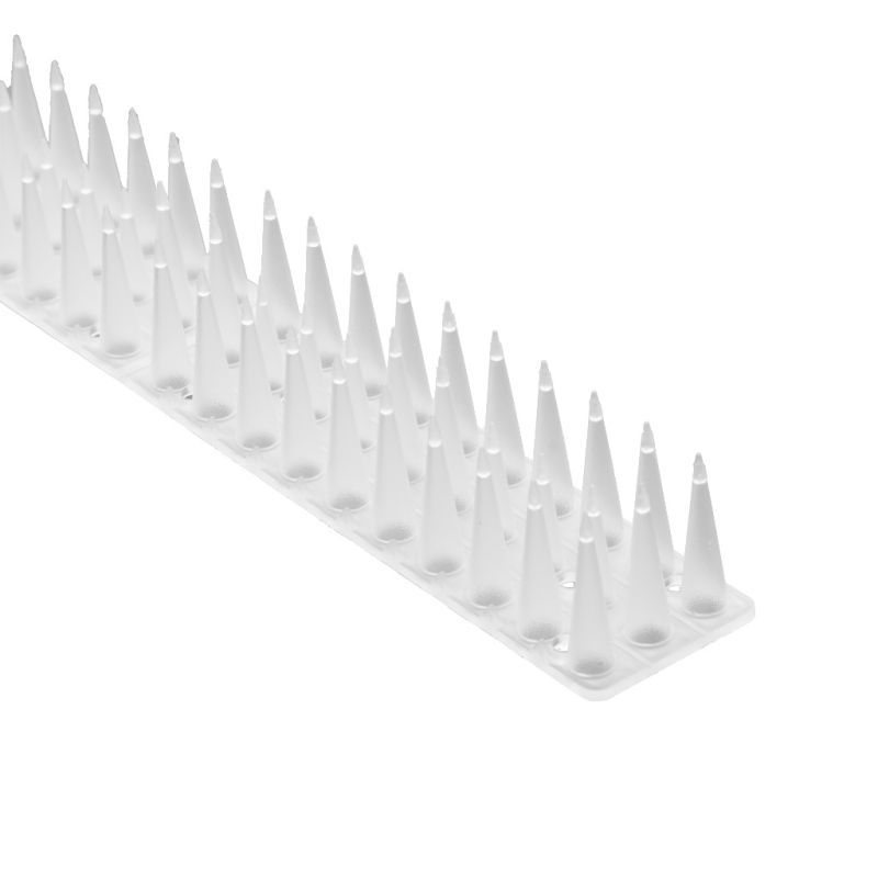 Kolce na gołębie listwa na ptaki odstraszasz plastikowe gęste białe 8el. 43 cm - obrazek 7