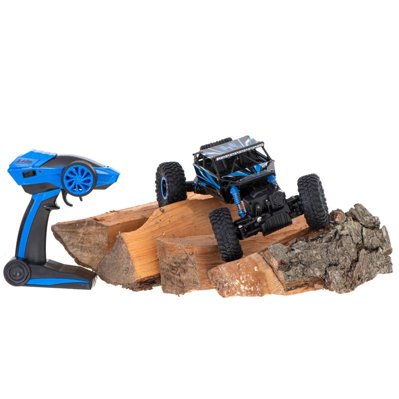 Samochód zdalnie sterowany na pilota RC Rock Crawler HB 2,4GHz 1:18 niebieski - obrazek 11