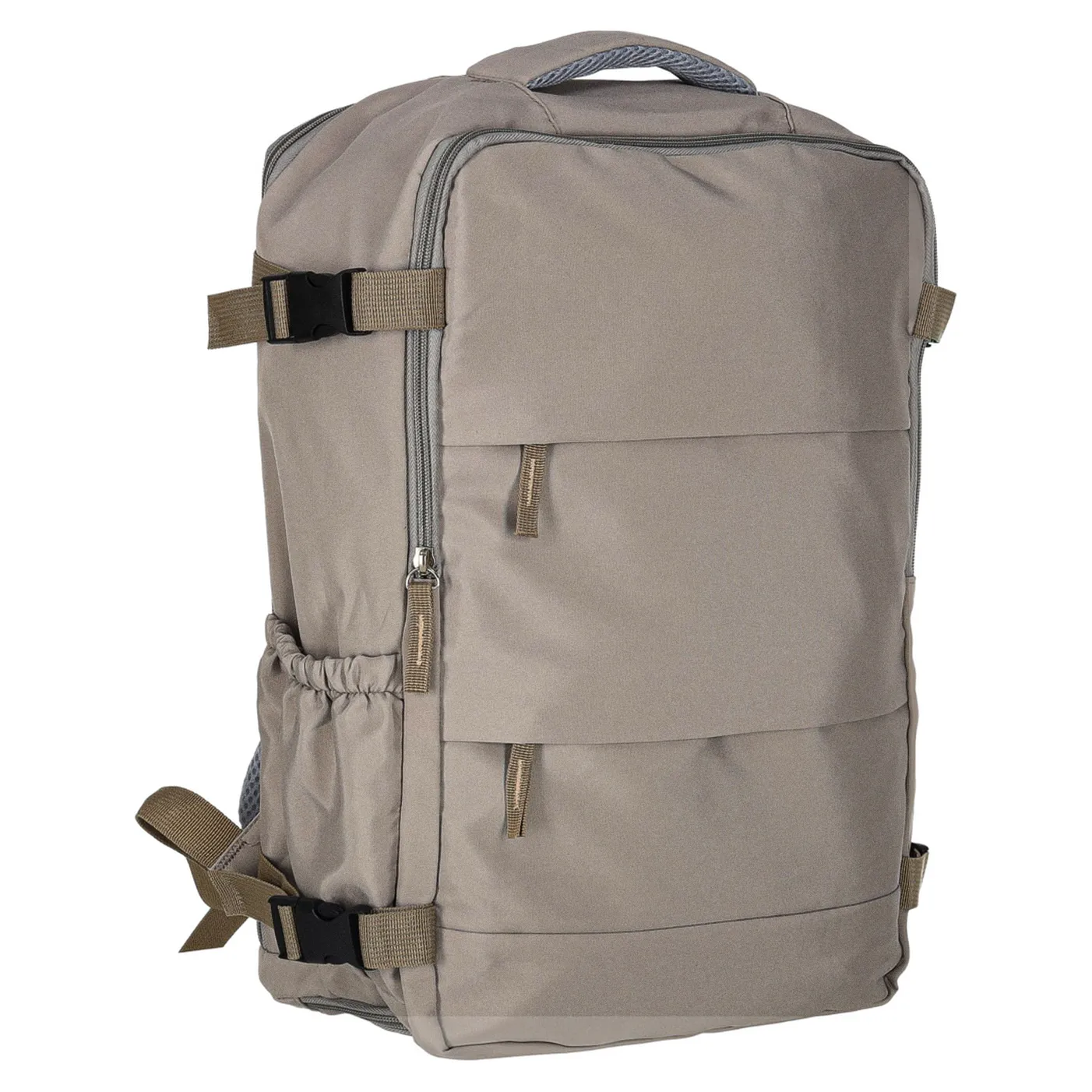 Plecak turystyczny kabinowy podróżny bagaż podręczny szary 45x30 cm