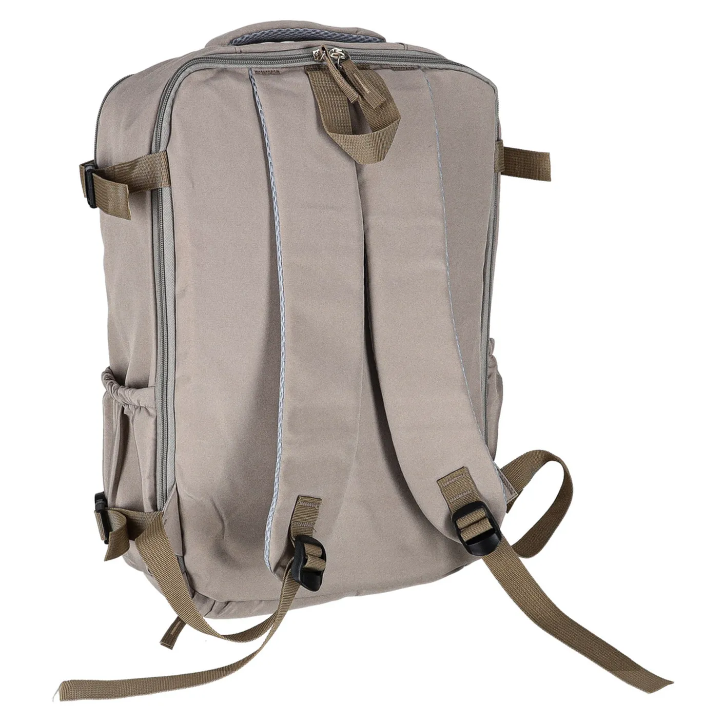 Plecak turystyczny kabinowy podróżny bagaż podręczny szary 45x30 cm - obrazek 5