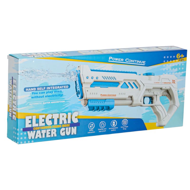 Pistolet karabin na wodę elektryczny mocny profesjonalny broń wodna dla dzieci czarny - obrazek 12