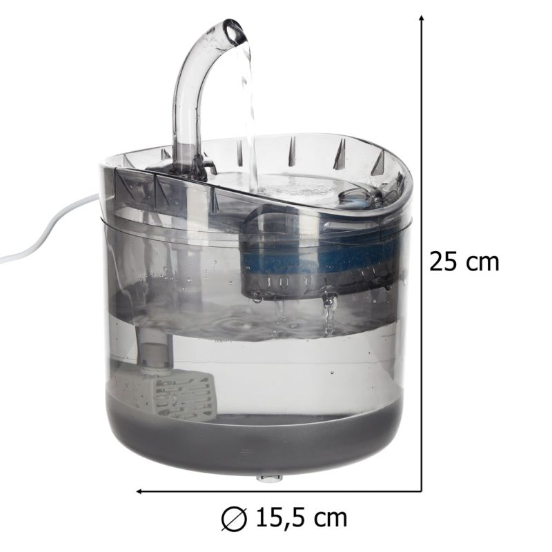 Poidełko fontanna dla psa kota zwierząt automatyczne poidło USB 1,8l filtr czyszczący - obrazek 11