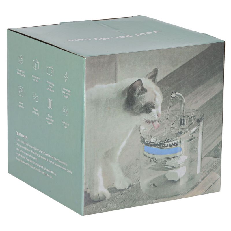 Poidełko fontanna dla psa kota zwierząt automatyczne poidło USB 1,8l filtr czyszczący - obrazek 12