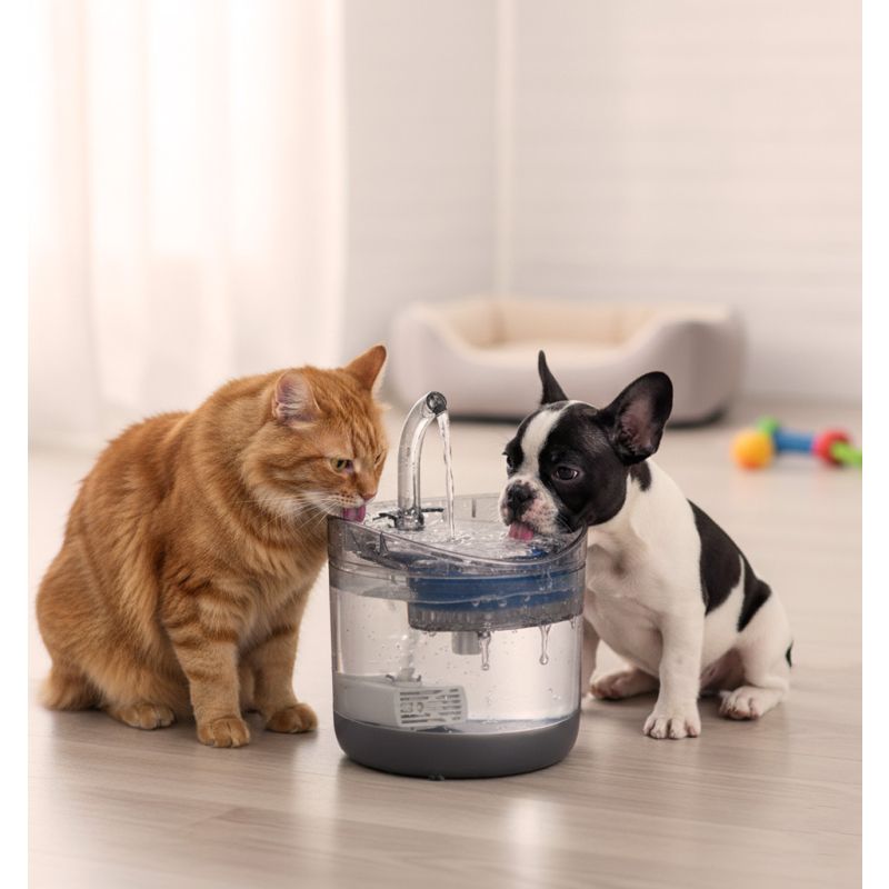 Poidełko fontanna dla psa kota zwierząt automatyczne poidło USB 1,8l filtr czyszczący - obrazek 14