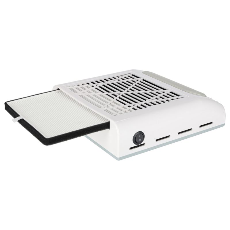 Pochłaniacz pyłu do paznokci manicure 80W filtr kasetowy bezworkowy - obrazek 6