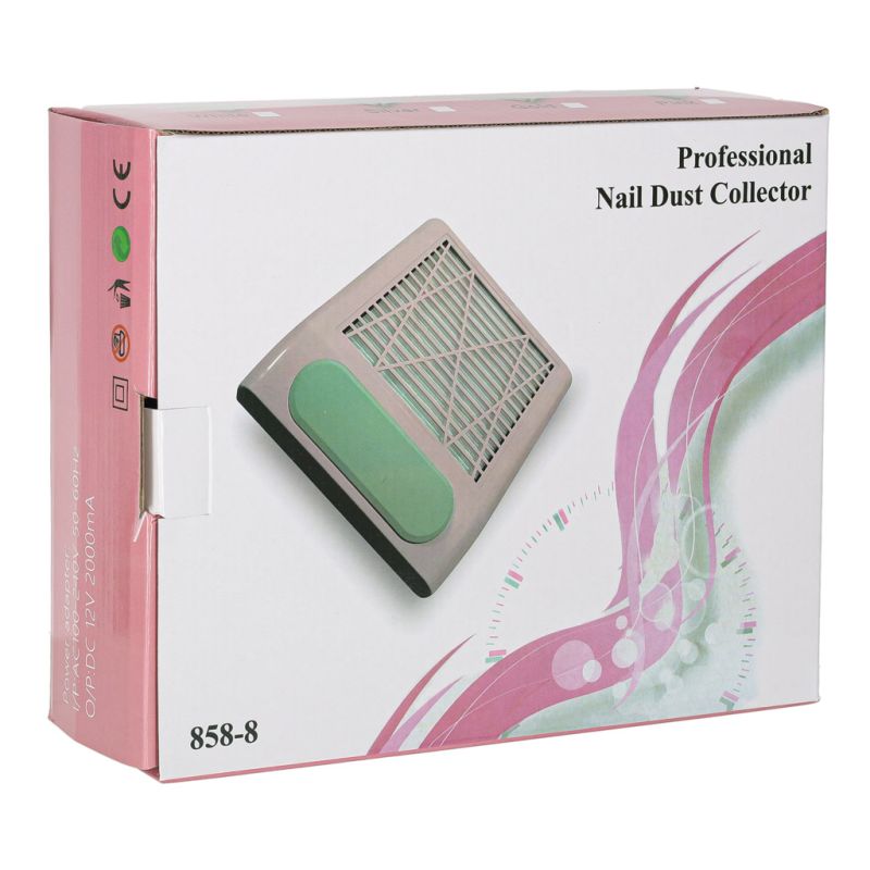 Pochłaniacz pyłu do paznokci manicure 80W filtr kasetowy bezworkowy - obrazek 10