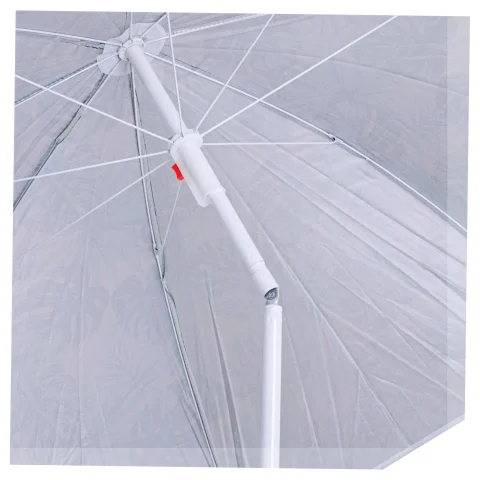 Parasol ogrodowy plażowy regulowany łamany 150cm liście UV