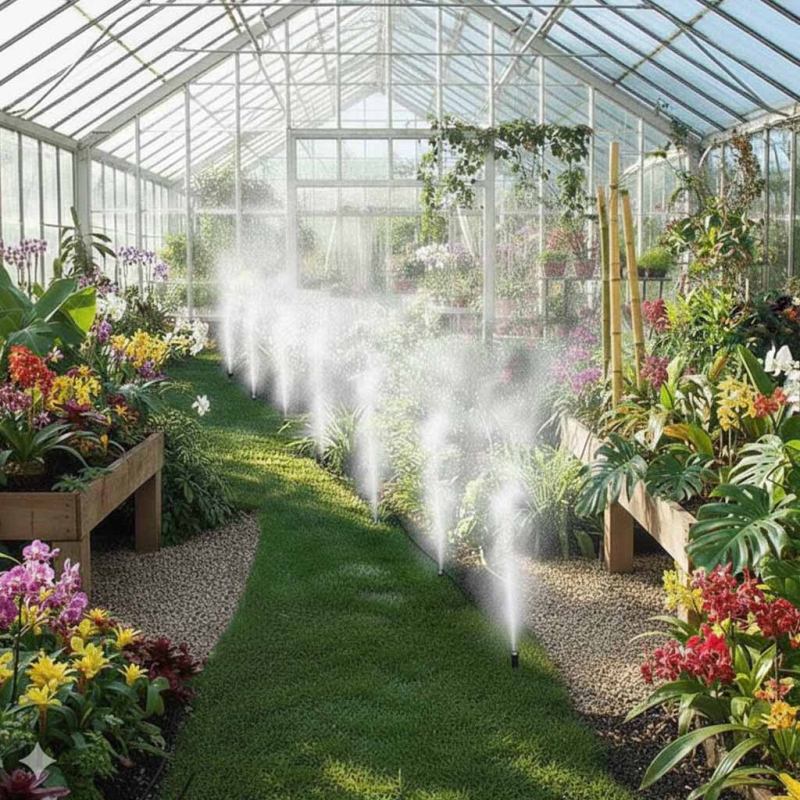 Zraszacz ogrodowy LUARO kurtyna wodna mgiełka system nawadniania 25m - obrazek 12