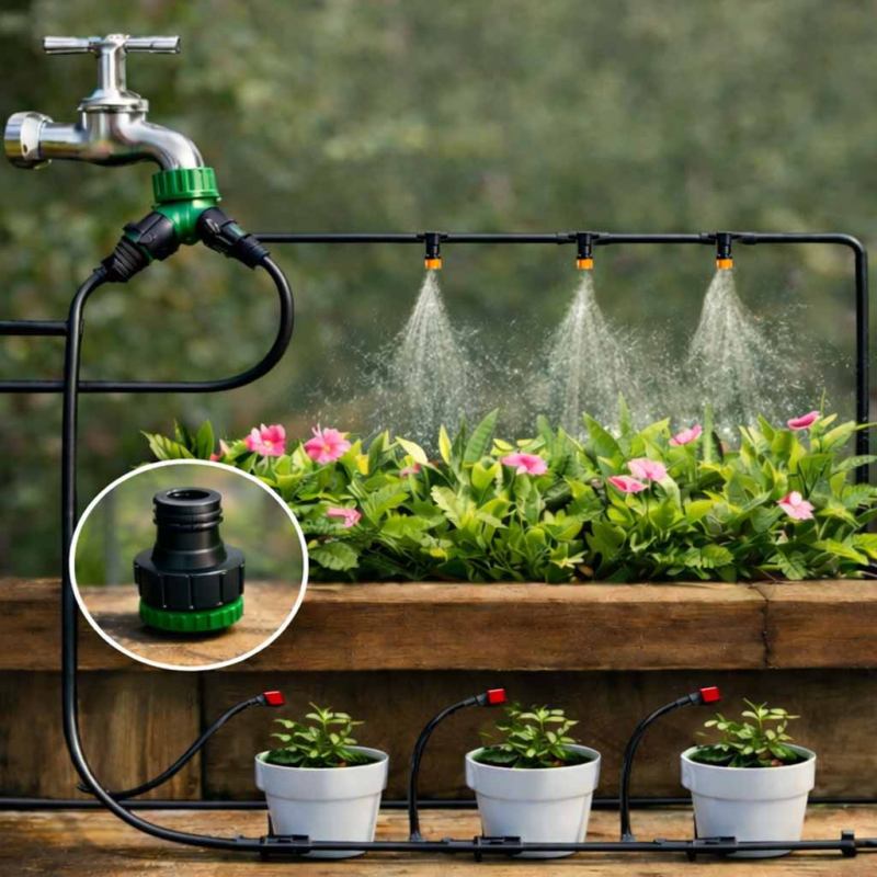 Zraszacz ogrodowy LUARO kurtyna wodna mgiełka system nawadniania 25m - obrazek 13