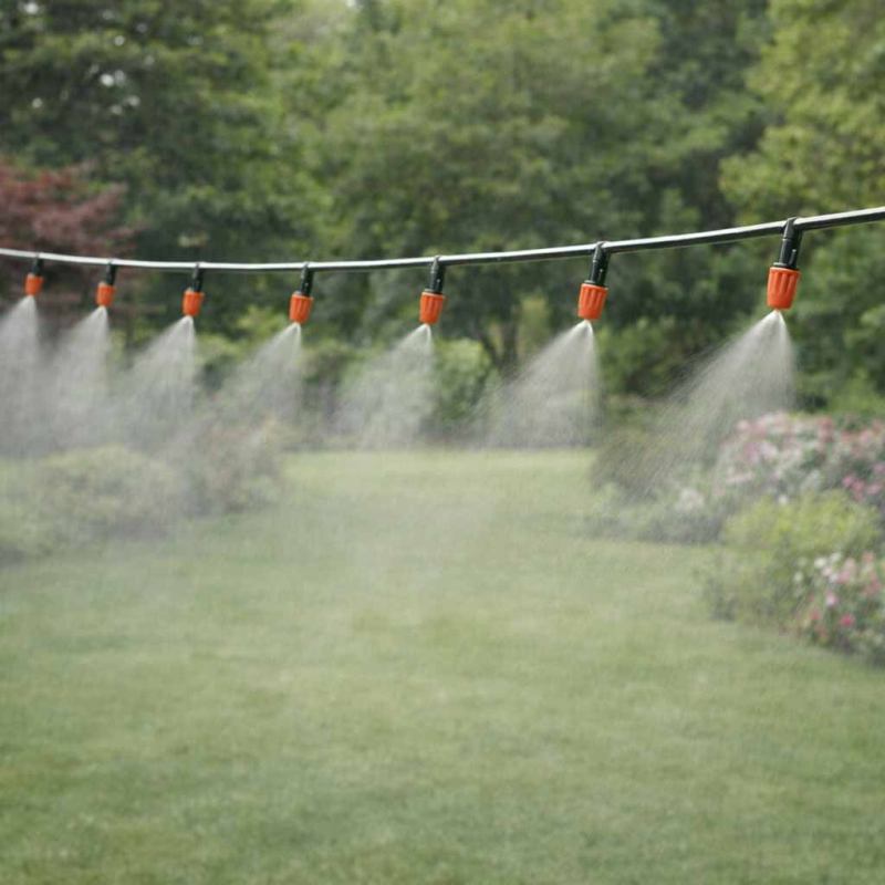 Zraszacz ogrodowy LUARO kurtyna wodna mgiełka system nawadniania 25m - obrazek 9