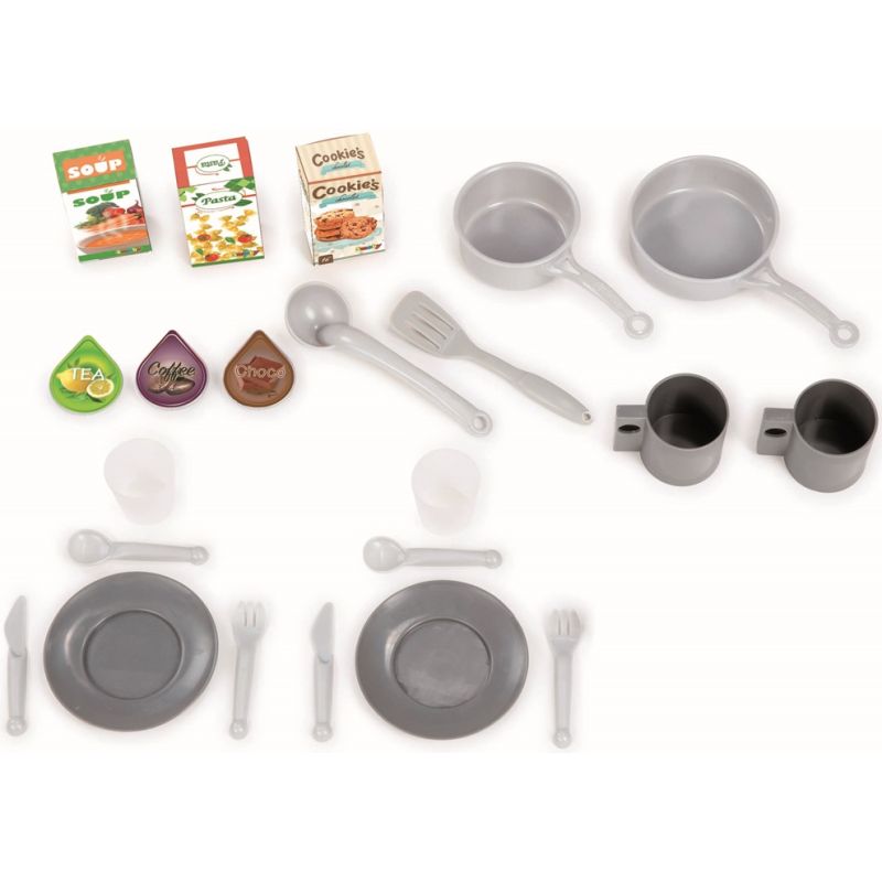 Kuchnia dla dzieci kran palniki elektryczne dźwięki składana walizka na kółkach - obrazek 2