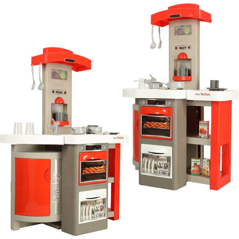 Kuchnia dla dzieci kran palniki elektryczne dźwięki składana walizka na kółkach - obrazek 12