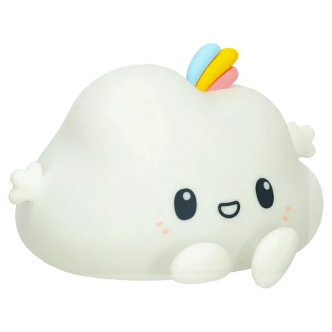 Lampka nocna dla dzieci silikonowa dotykowa miękka LED biała RGB chmurka