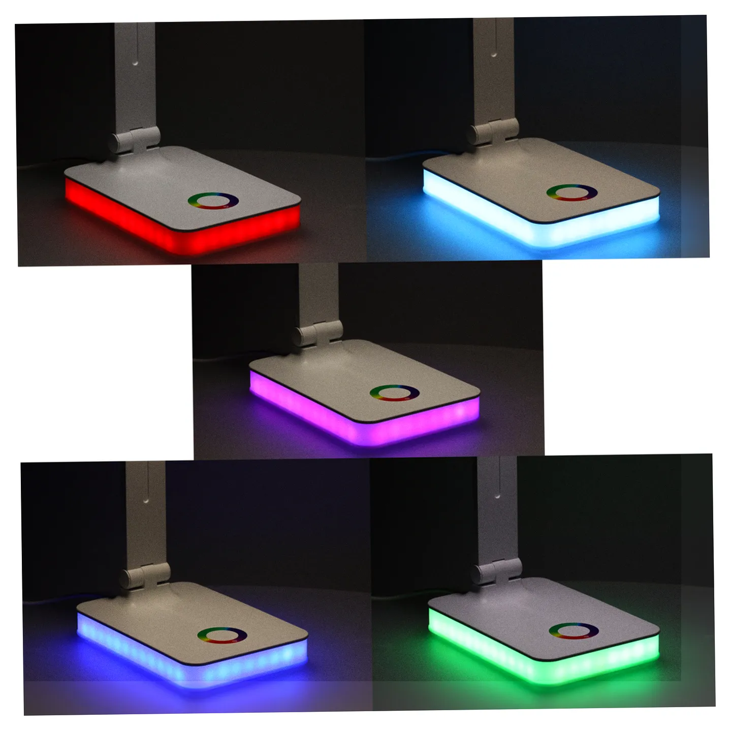 Lampka na biurko biurkowa LED USB dotykowa podświetlana RGB regulacja światła - obrazek 11
