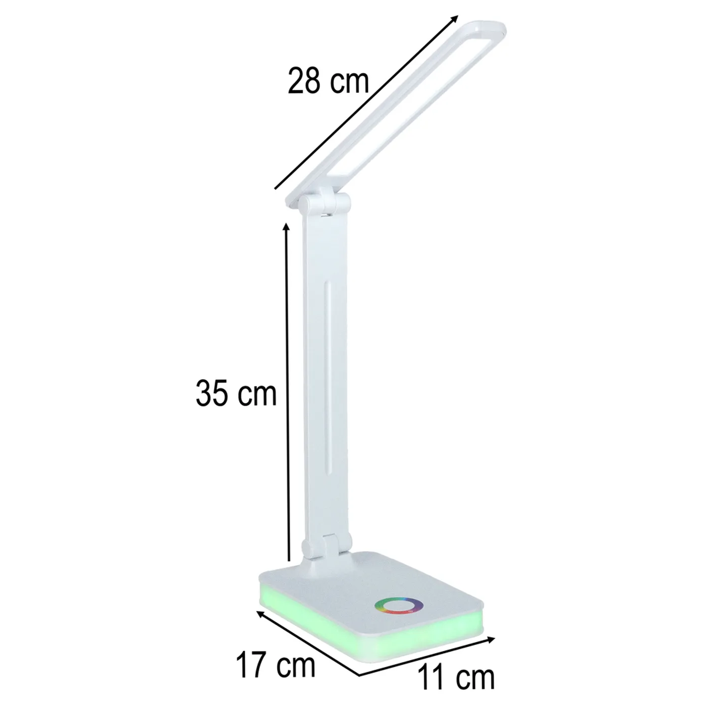 Lampka na biurko biurkowa LED USB dotykowa podświetlana RGB regulacja światła - obrazek 12