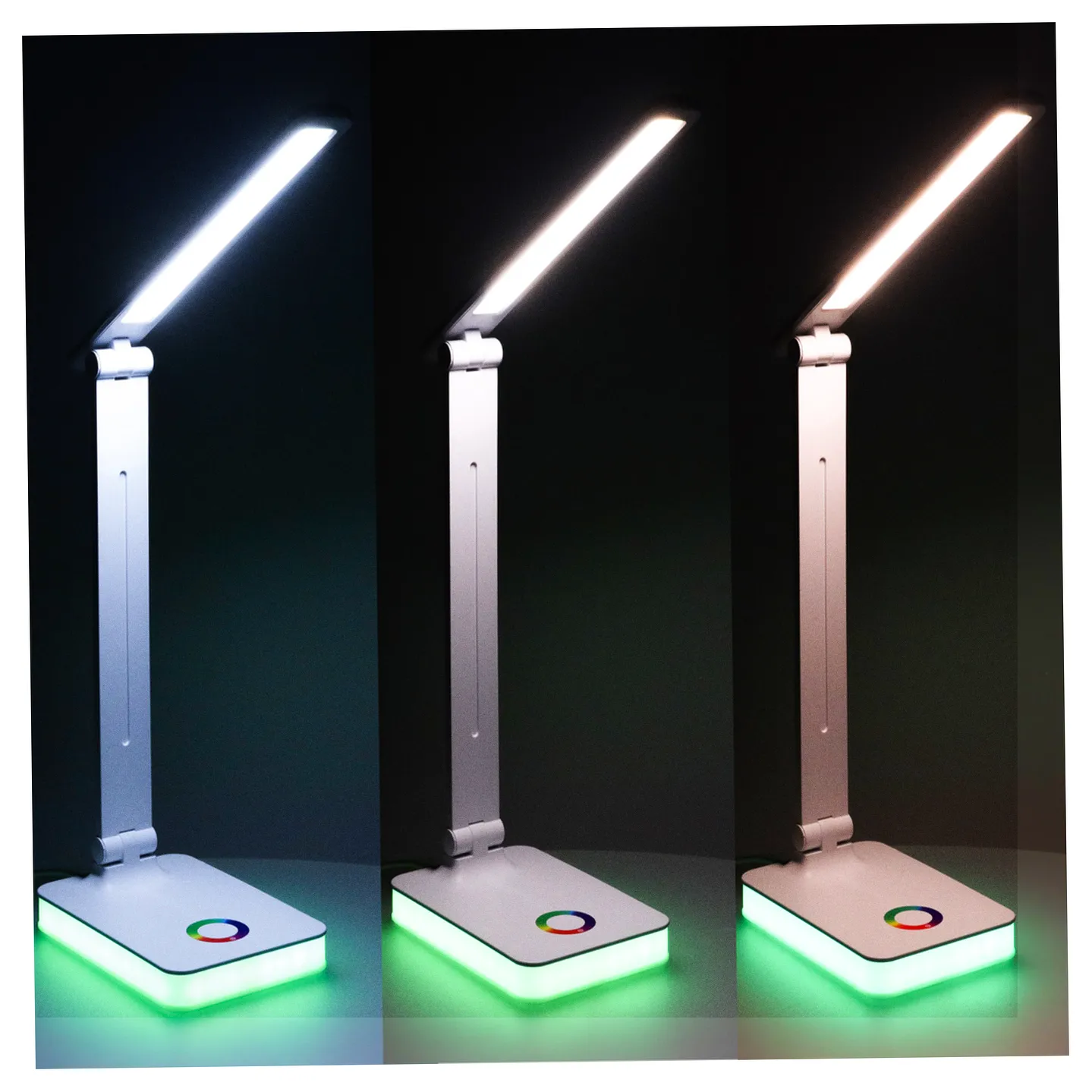 Lampka na biurko biurkowa LED USB dotykowa podświetlana RGB regulacja światła - obrazek 9