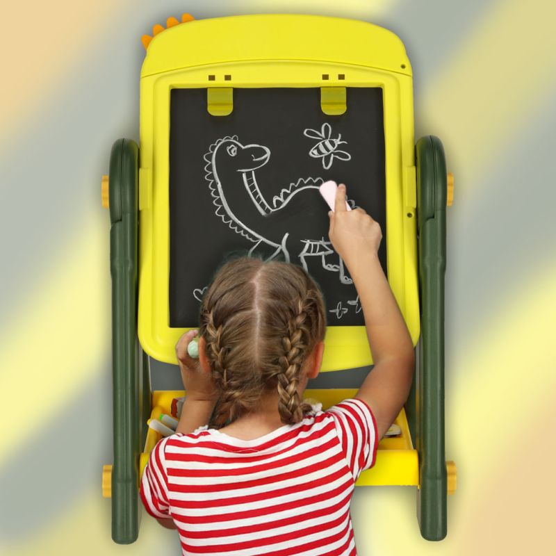 Tablica magnetyczna suchościeralna kreatywna dwustronna dinozaur - obrazek 15