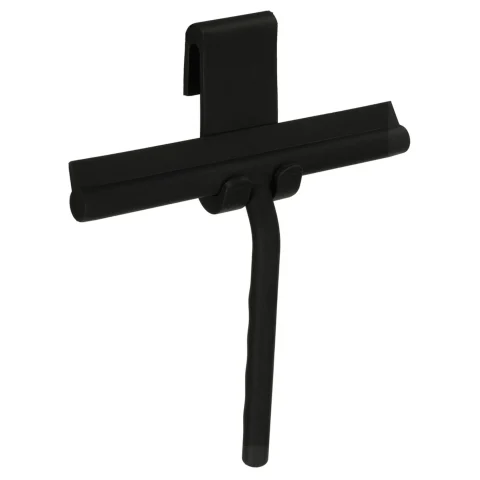 Ściągaczka do wody pary do szyb okien kabin prysznicowych czarna silikonowa