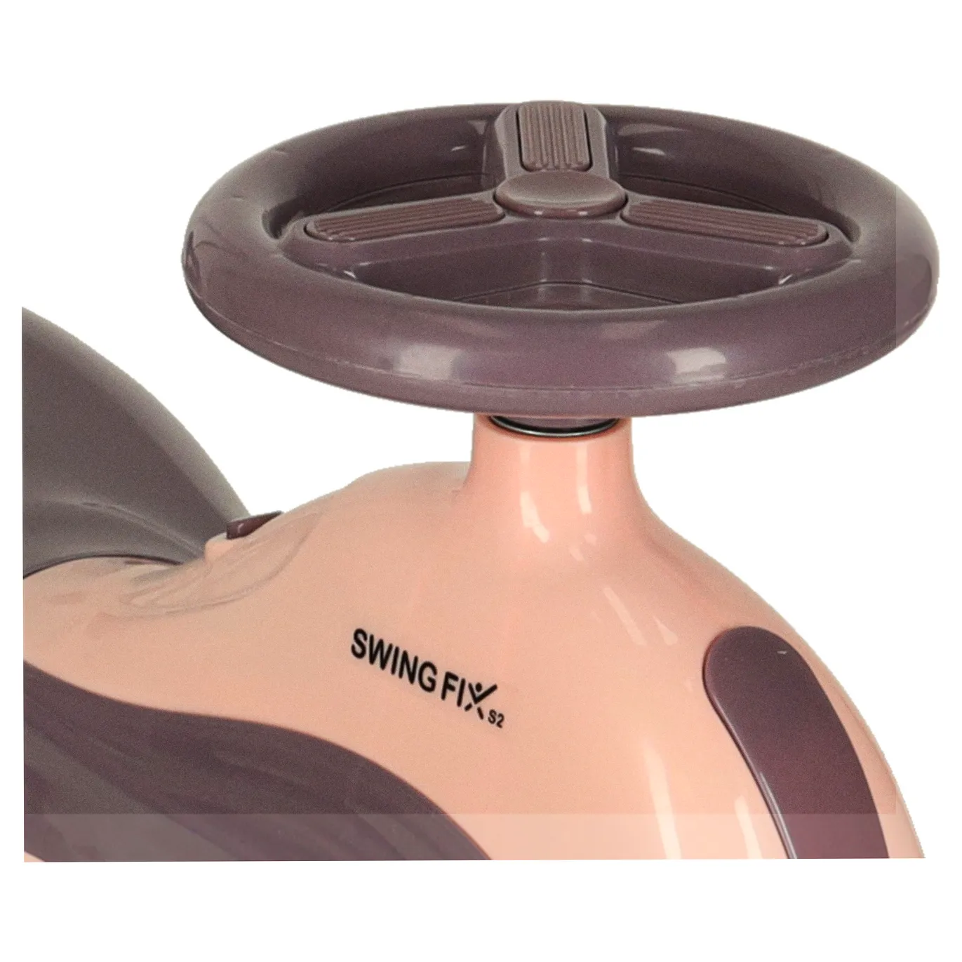 Jeździk grawitacyjny LED Swing FIX S2 skuter z rączką fioletowy max 100kg - obrazek 6