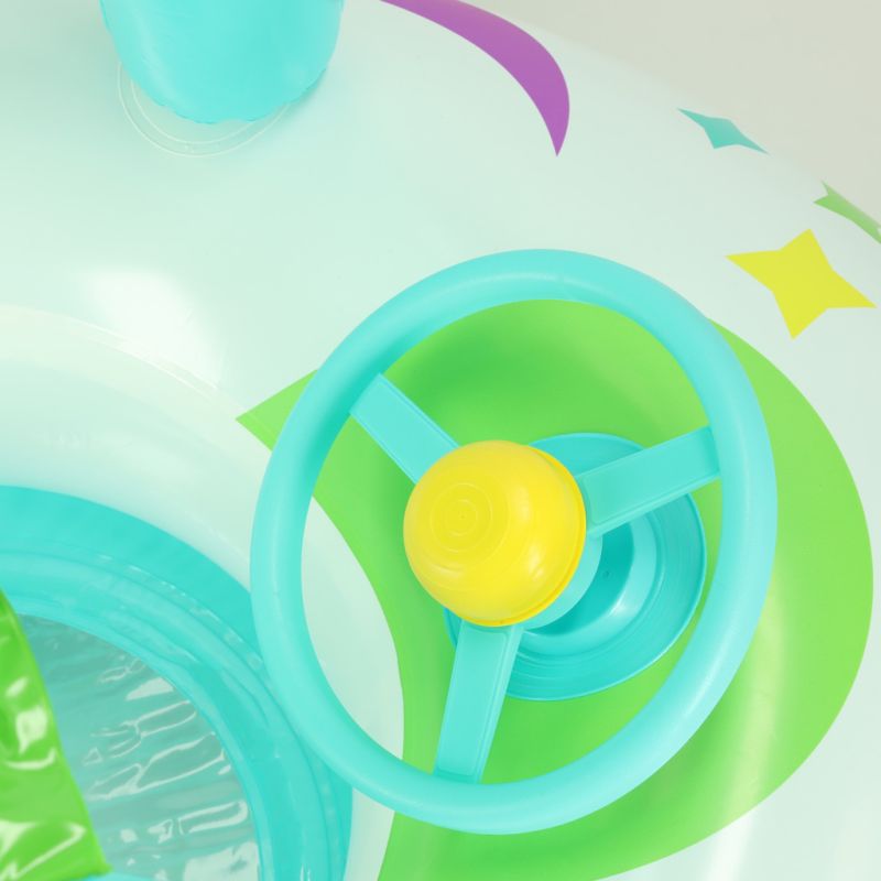 Kółko do pływania koło dmuchane z kierownicą pontonik dla dzieci z siedziskiem BESTWAY 34149 - obrazek 3