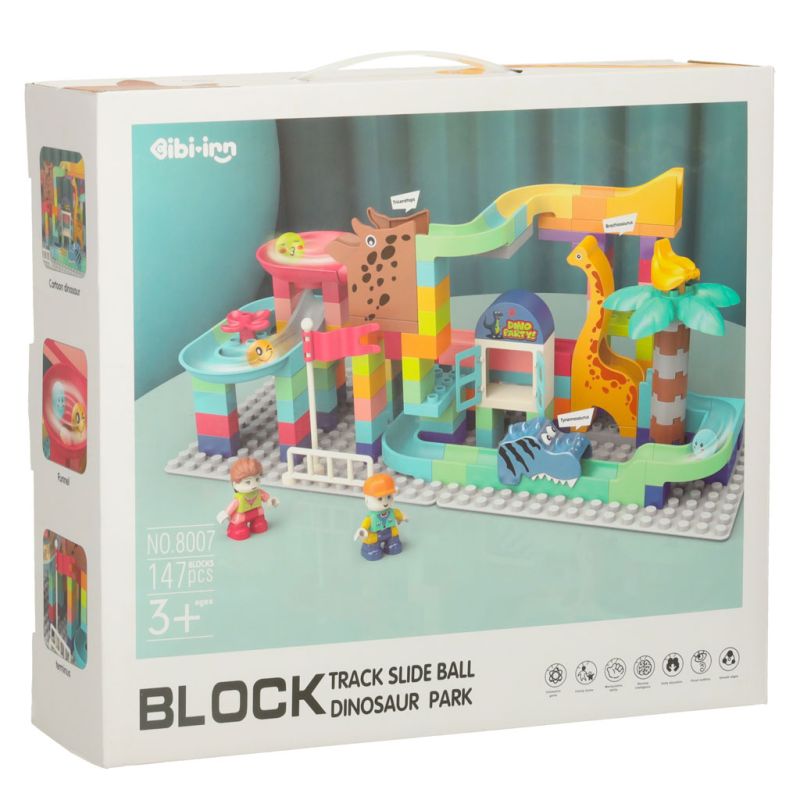 Klocki konstrukcyjne tor kulkowy 147 el. Bibi-inn - obrazek 9