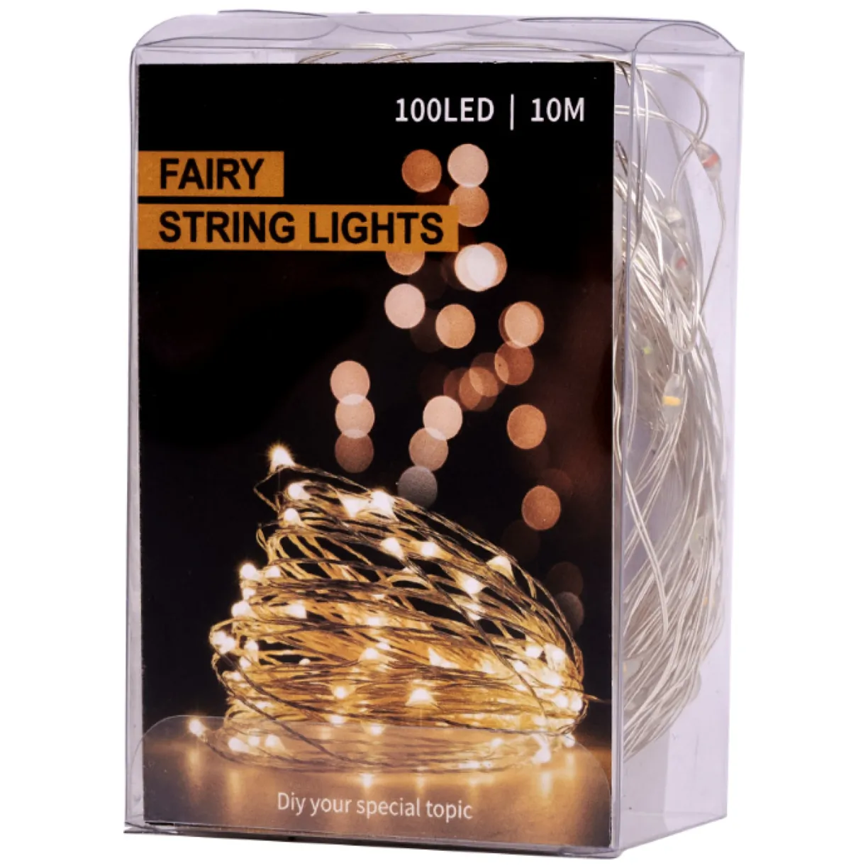 Lampki LED druciki dekoracyjne świąteczne choinkowe 10m 100LED multikolor