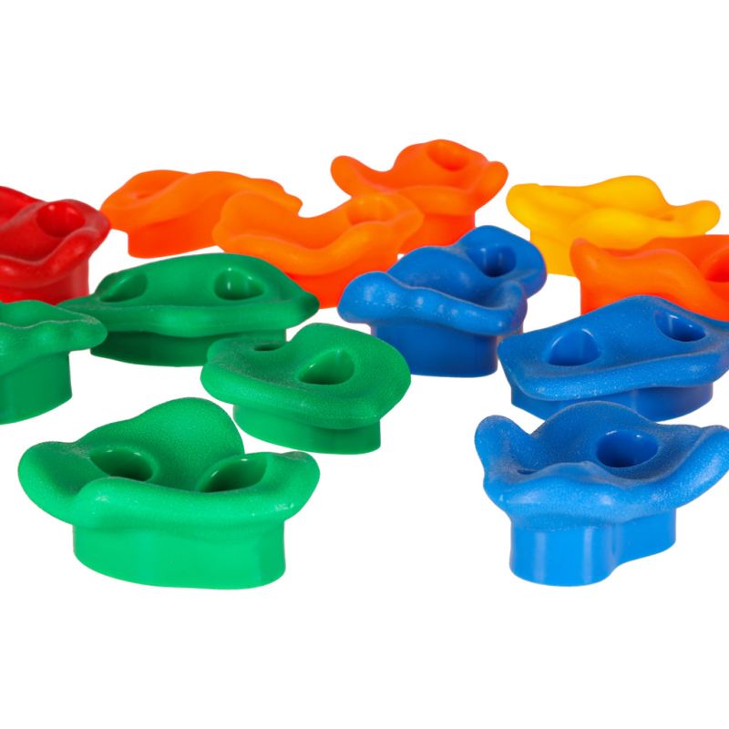 Kamienie wspinaczkowe uchwyty do wspinaczki dla dzieci kolorowe 20 szt + śruby - obrazek 6